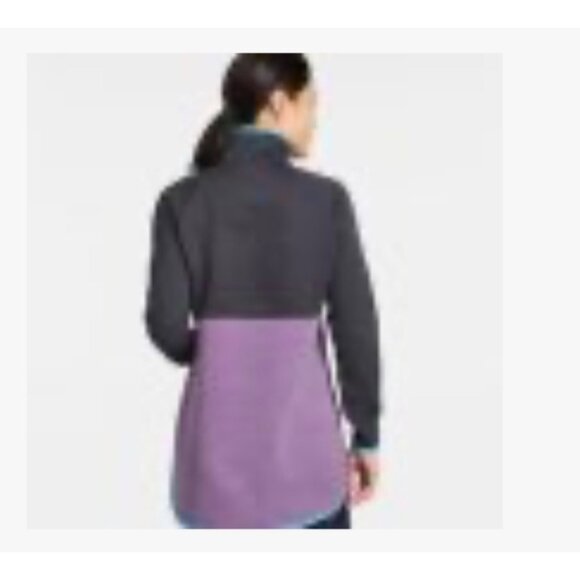 L.L.Bean Womens Airlight Knit Asymmetrical Quarter-Zip Tunic M petite Colorblock - Picture 2 of 12